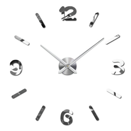 Moderne Wanduhr Spiegel groß DIY