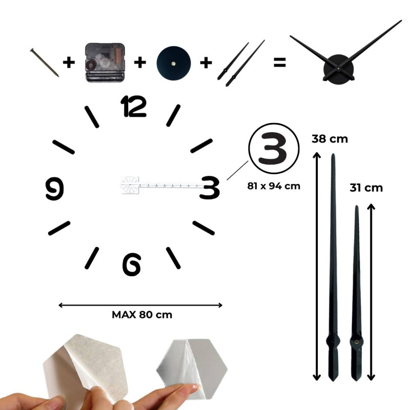 Klebe-Wanduhr | CJUMBO