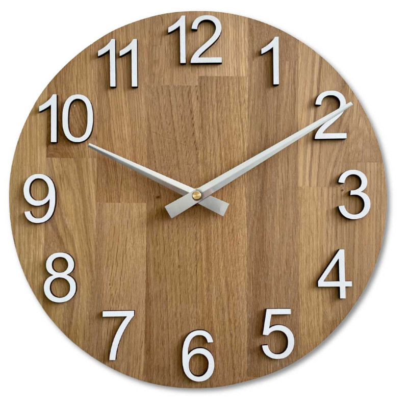 Schlichte moderne Wanduhr in Kreisform