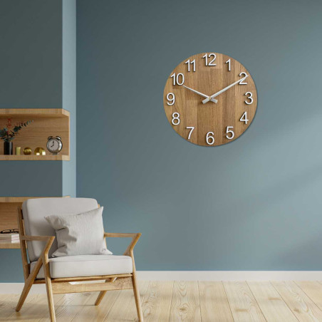 Wanduhr aus Holz - MONTIORE