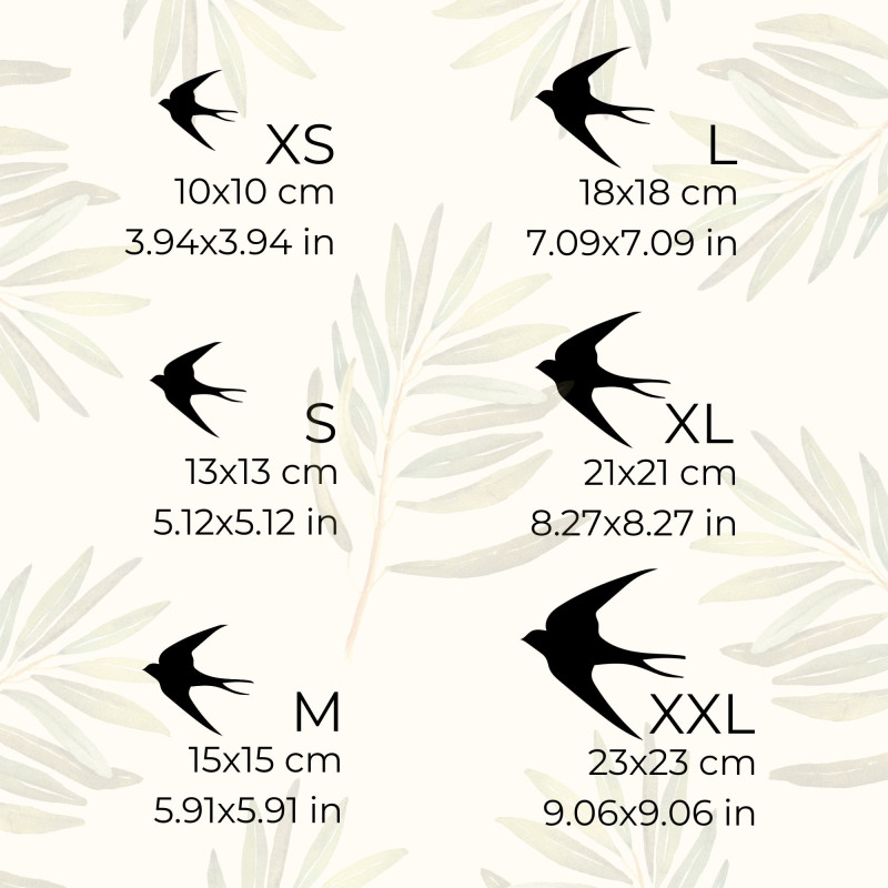 Holzdekorationen mit fliegenden Vögeln - FLOCK