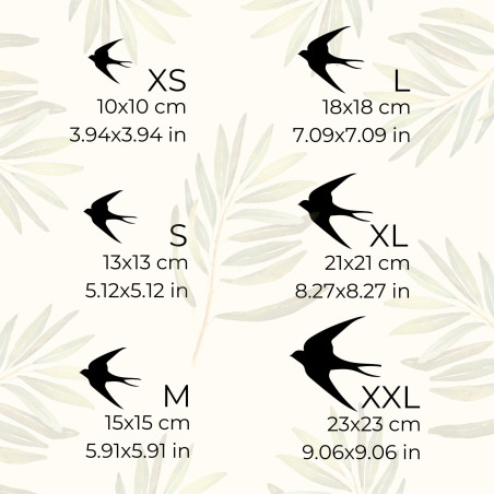 Holzdekorationen mit fliegenden Vögeln - FLOCK