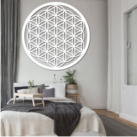 Mandala aus Holz – Blume des Lebens | PERTON
