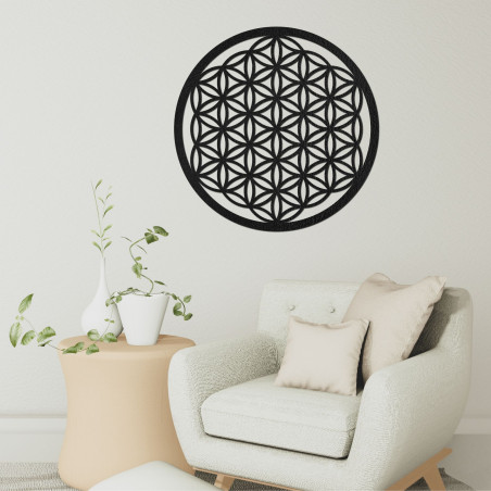 Mandala aus Holz – Blume des Lebens | PERTON