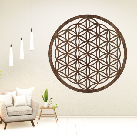 Das Mandala, die Blume des Lebens, ist ein uraltes geometrisches Symbol, das Einheit, Harmonie und den endlosen Kreislauf des Le