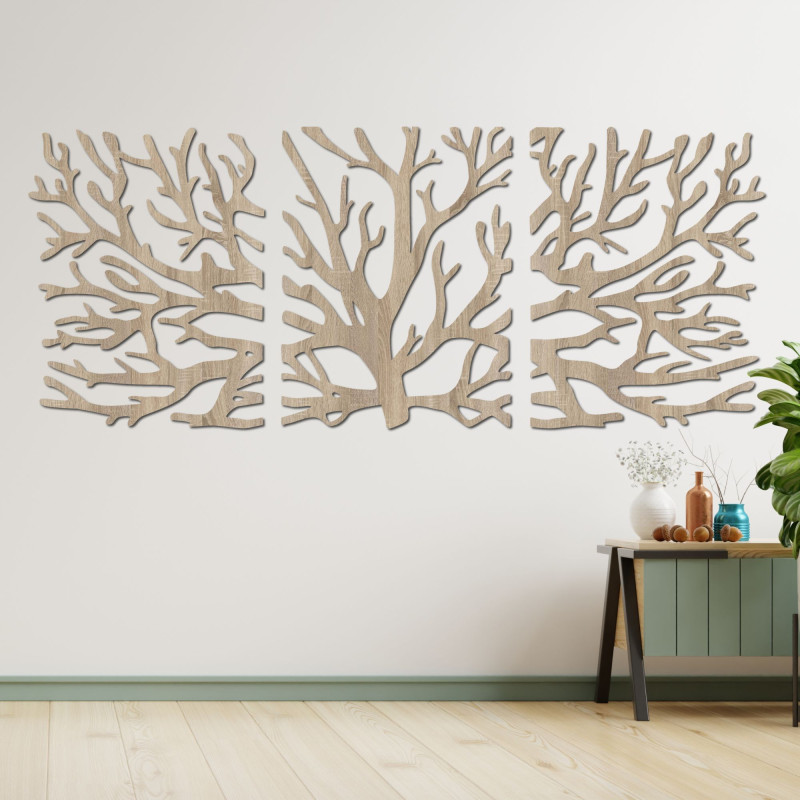 Dekoratives Bild an der Wand: Äste – Moderne Baumzweige an der Wand