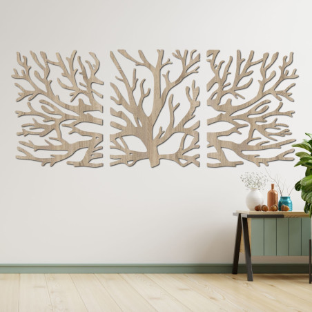 Dekoratives Bild an der Wand: Äste – Moderne Baumzweige an der Wand