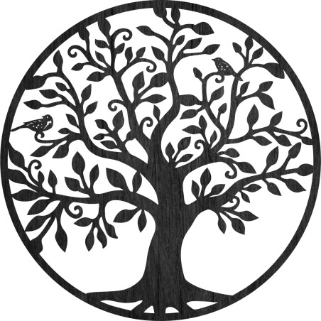 Holzdeko Lebensbaum an der Wand, Kunst | LIFIRIN