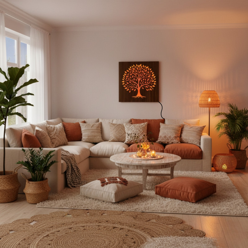 LED-Lichtmalerei für Wohnzimmer, Schlafzimmer oder Büro