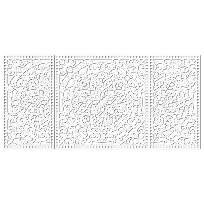 Elegante Mandala-Darstellung aus HDF, die die Wände Ihres Wohnzimmers oder Büros verschönert.