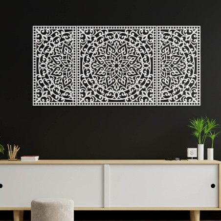 Elegante Mandala-Darstellung aus HDF, die die Wände Ihres Wohnzimmers oder Büros verschönert.