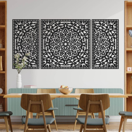 Modernes dreiteiliges Dekorationselement – eine elegante Ergänzung für das Interieur