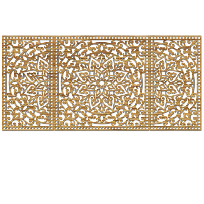 Holzwanddekoration Silhouette – modernes und elegantes Design