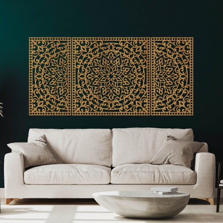 Holzwanddekoration Silhouette – modernes und elegantes Design