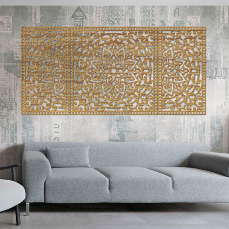 Mandala-Wanddekoration aus Holz - FLOFER