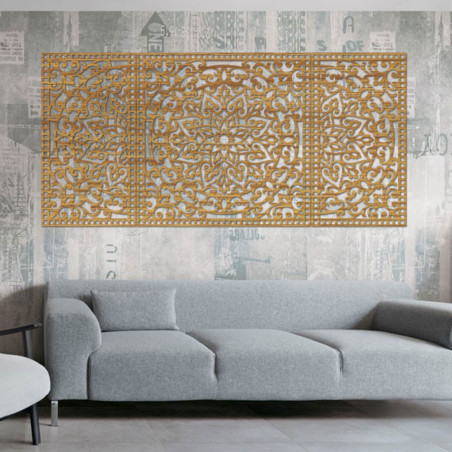 Mandala-Wanddekoration aus Holz - FLOFER