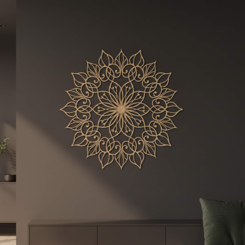 Mandala-Gemälde aus Holz für ein friedliches und harmonisches Zuhause