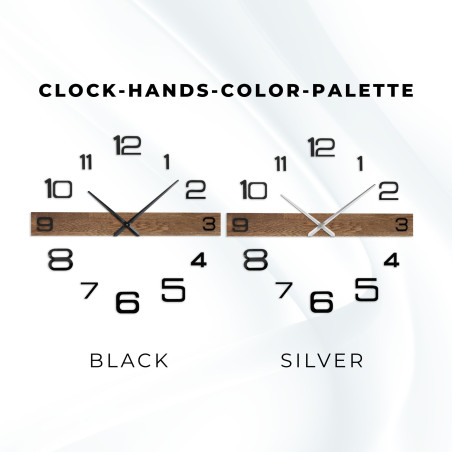 Minimalistisch elegante Wanduhr aus Eichenholz - POPOKLES