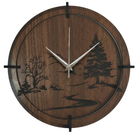 Moderne Wanduhr im minimalistischen Design