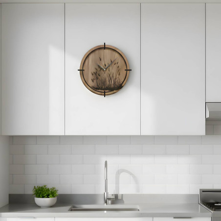 Moderne Wanduhr mit geräuschlosem Uhrwerk für Ihre Ruhe.