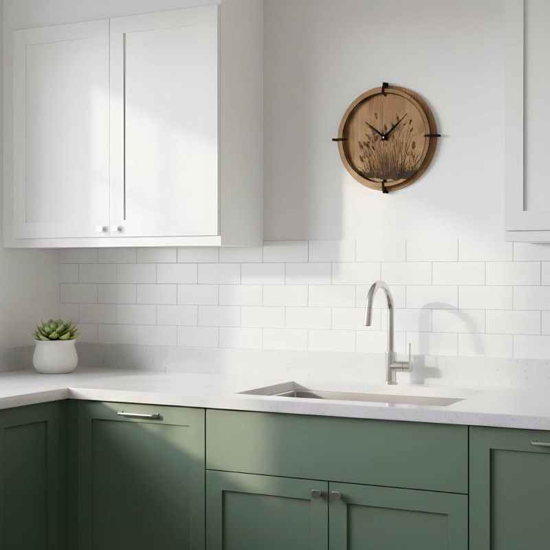 Natürliche Holzuhren, die Ihrem Interieur Ruhe verleihen