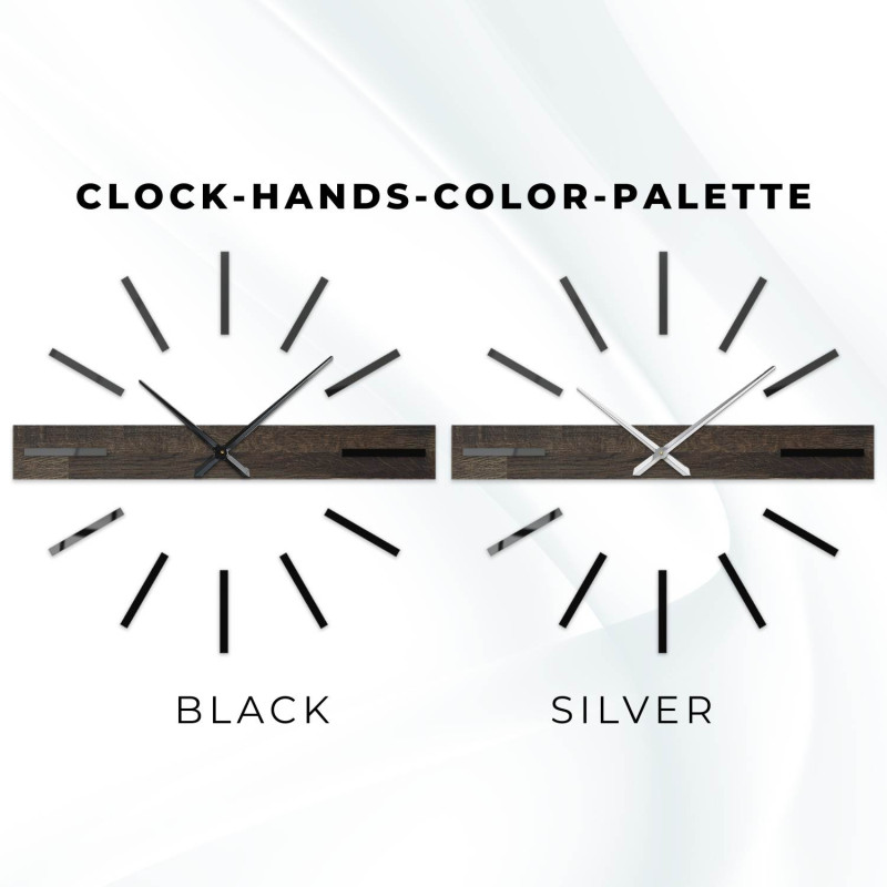 Minimalistische Uhr aus Eichenholz – eine originelle Ergänzung für jedes Interieur.