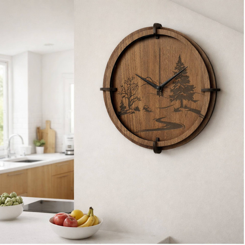 Uhren für ein modernes Wohnzimmer und ein elegantes Schlafzimmer.