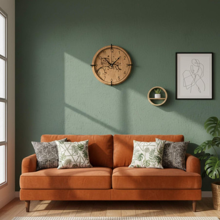 Dekorative Uhr mit Eule – ein einzigartiges Design für das Wohnzimmer