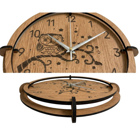 Dekorative Uhr mit Eule – ein einzigartiges Design für das Wohnzimmer