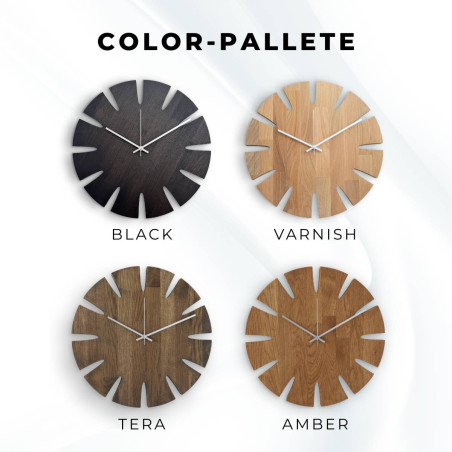 Luxuriöse geschnitzte Wanduhr aus Holz - UBKOP