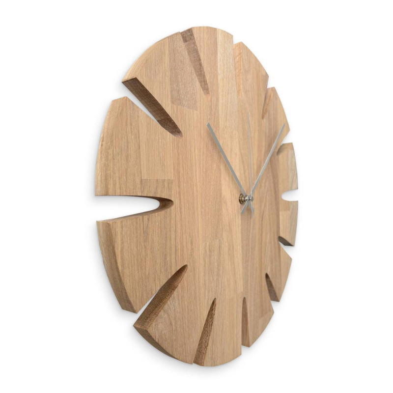 Luxuriöse geschnitzte Wanduhr aus Holz - UBKOP