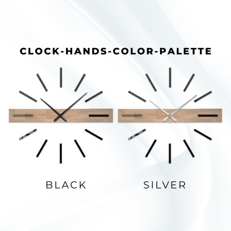 Elegante 3D-Uhr für ein modernes Interieur