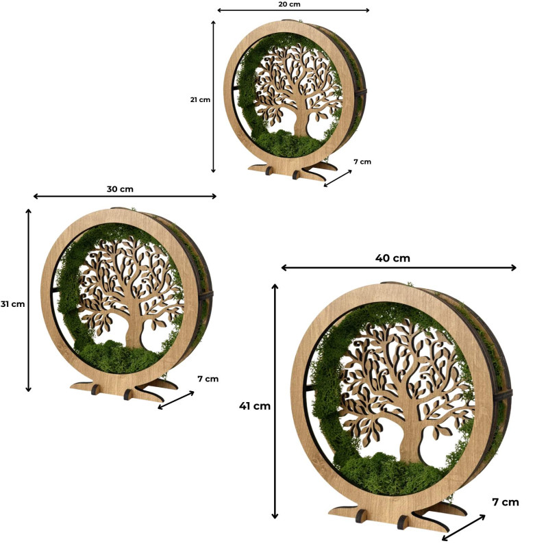 Dimmbare LED-Tischdekoration | Halifax Oak