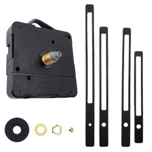 Schwarze Holzzeiger für eine Uhr mit leisem Quarzwerk für moderne Interieurs. 2