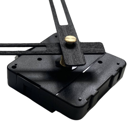 Schwarze Uhrzeiger zum Selbermachen für eine dekorative Uhr.