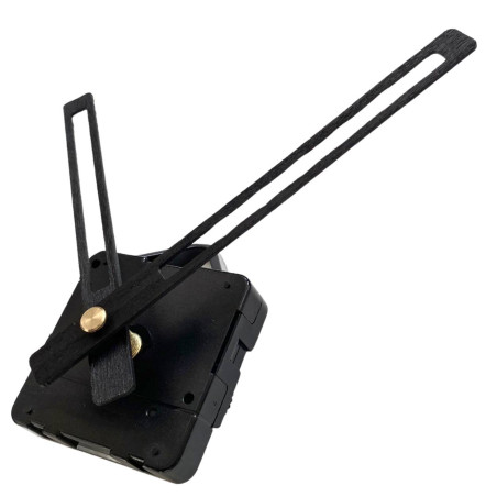 Ruhige schwarze Zeiger für eine stilvolle und elegante Wanduhr.