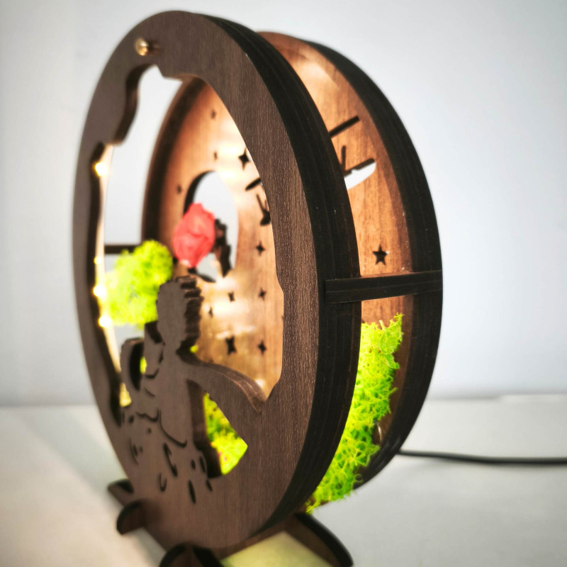 LED-Dekoration „Kleiner Prinz mit Flugzeug“ |...