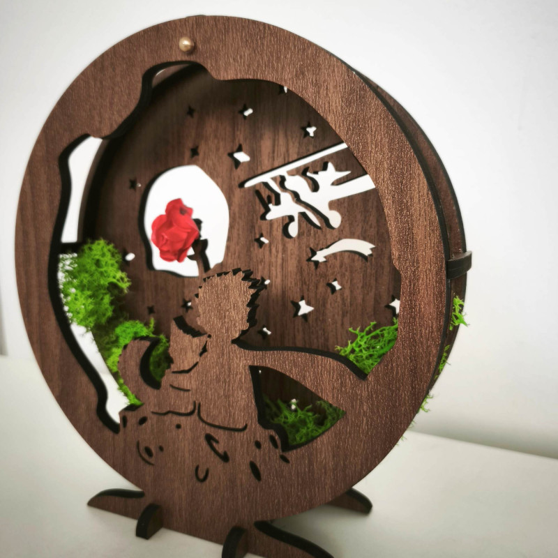 LED-Dekoration „Kleiner Prinz mit Flugzeug“ |...