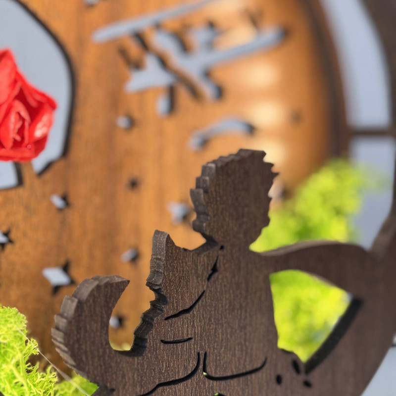 LED-Dekoration „Kleiner Prinz mit Flugzeug“ |...