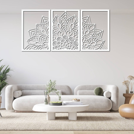 Designer-Mandala- und Lebensbaum-Uhr. Verleihen Sie Ihrem Interieur einen einzigartigen Charakter.