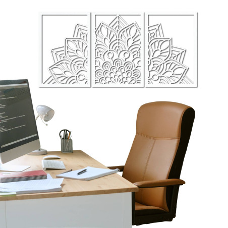 Designer-Mandala- und Lebensbaum-Uhr. Verleihen Sie Ihrem Interieur einen einzigartigen Charakter.