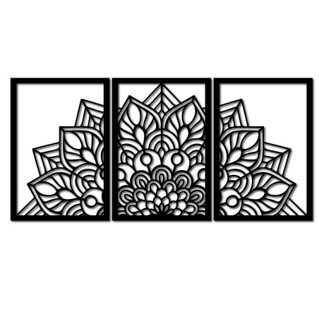 Designer-Mandala- und Lebensbaum-Uhr. Verleihen Sie Ihrem Interieur einen einzigartigen Charakter.