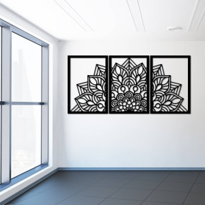 Designer-Mandala- und Lebensbaum-Uhr. Verleihen Sie Ihrem Interieur einen einzigartigen Charakter.