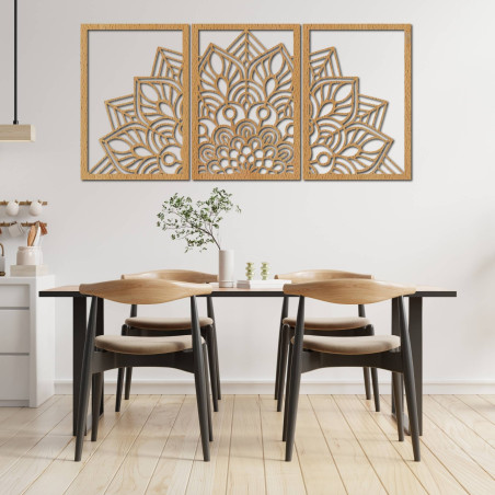 Designer-Mandala- und Lebensbaum-Uhr. Verleihen Sie Ihrem Interieur einen einzigartigen Charakter.