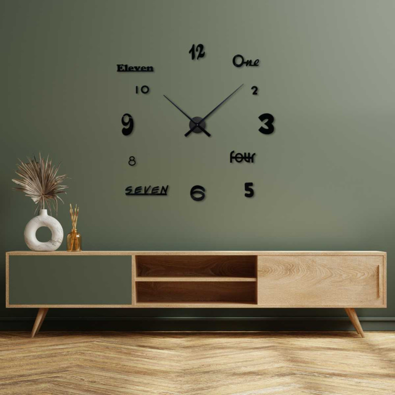 Wanduhr zum Aufkleben - ONEDRE