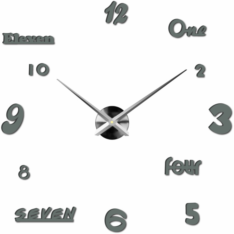 Wanduhr zum Aufkleben - ONEDRE