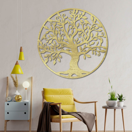 Holzwandgemälde von hundert Leben