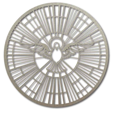 Holzbild einer Taube – Symbol des Heiligen Geistes