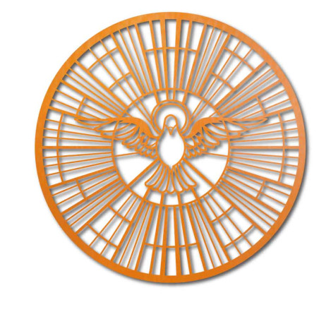 Holzbild einer Taube – Symbol des Heiligen Geistes