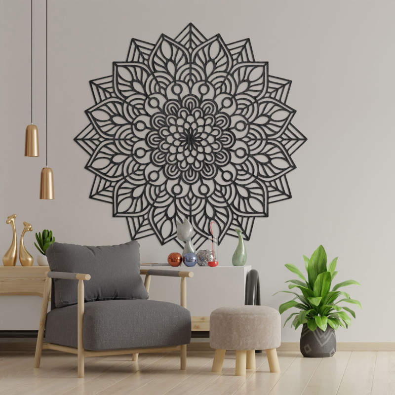 Mandala aus Holz als elegantes Wohnaccessoire